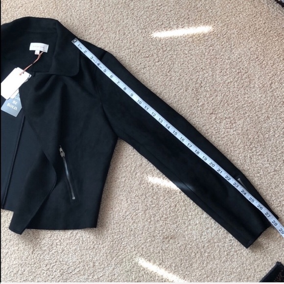 Skies Are Blue black suede jacket with zipper - Picture 5 of 6